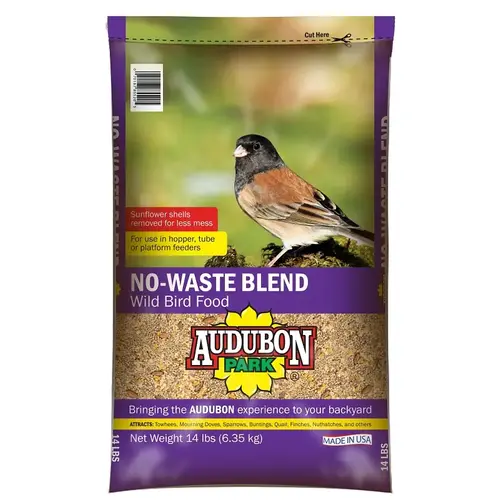 Wild Bird Food, No-Waste Blend, 14 lb