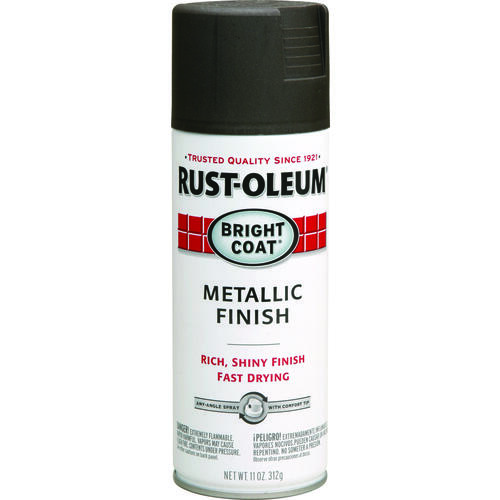 STOPS RUST Bright Coat Spray Paint, Metallic, Dark Bronze, 11 oz, Aerosol Can