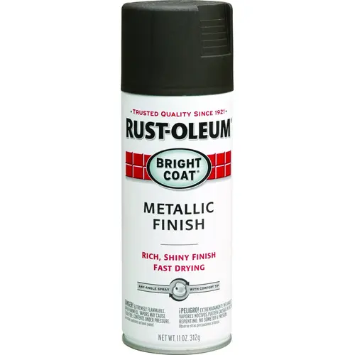 STOPS RUST Bright Coat Spray Paint, Metallic, Dark Bronze, 11 oz, Aerosol Can - pack of 6