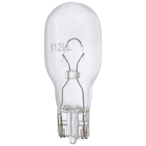 PEAK 912LL-BPP Miniature Automotive Bulb, 12.8 V, 13 W, Incandescent Lamp, Wedge Base, Clear Light Pair