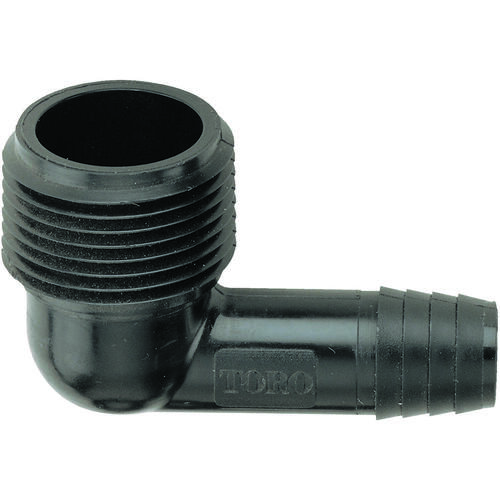 Toro 53271 Elbow, 3/8 x 3/4 in Connection, Barb x MNPT, Plastic - pack of 10