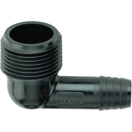 Toro 53271 Elbow, 3/8 x 3/4 in Connection, Barb x MNPT, Plastic Black - pack of 10