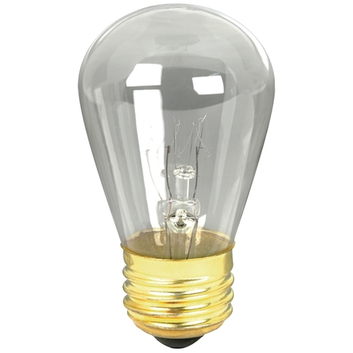 Feit Electric 11S14/4-130 Incandescent Bulb, 11 W, S14 Lamp, E26 Medium Lamp Base, 40 Lumens Lumens, 2700 K Color Temp - pack of 4