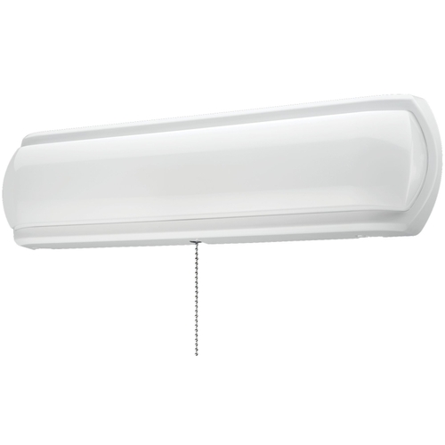 ETi 53603142 Closet Light with Pull Chain, 120 VAC, 16 W, LED Lamp, 1200 Lumens, 4000 K Color Temp, White Fixture