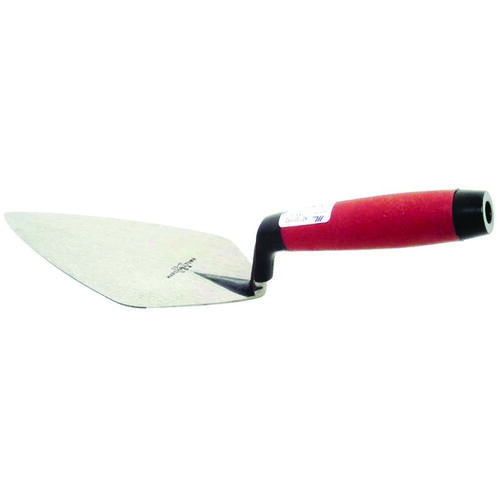 Brick Trowel, 10 in L Blade, 4-5/8 in W Blade, HCS Blade, DuraSoft Handle