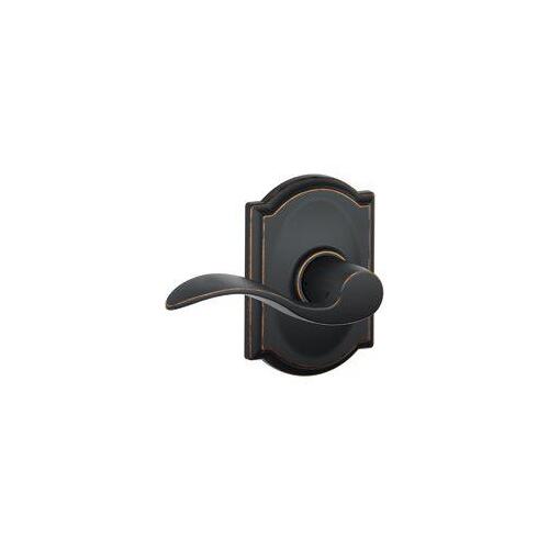 Accent Series Passage Lever Lockset, Zinc, Aged Bronze