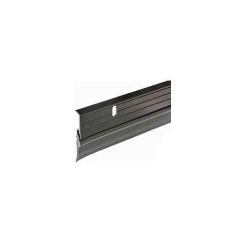 Frost King B59/36H Door Sweep, 36 in L, 1-5/8 in W, Aluminum Flange, Vinyl Insert Brown