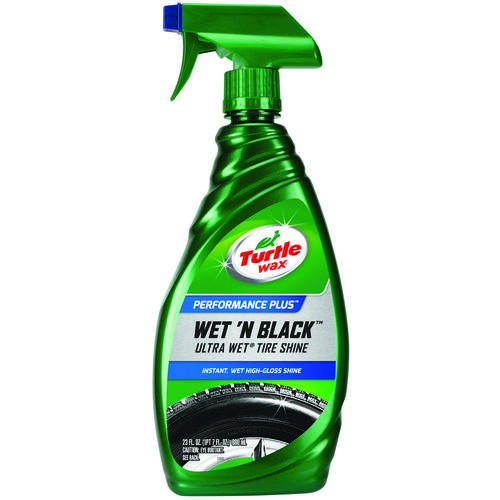 TURTLE WAX T217RA WET'N BLACK Tire Shine, 23 fl-oz, Liquid, Fresh Leather White