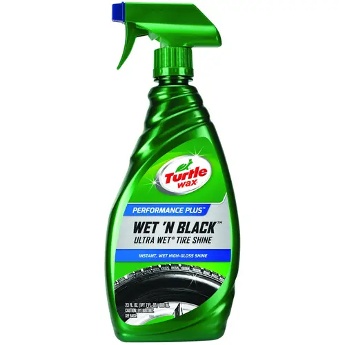 TURTLE WAX T217RA WET'N BLACK Tire Shine, 23 fl-oz, Liquid, Fresh Leather White