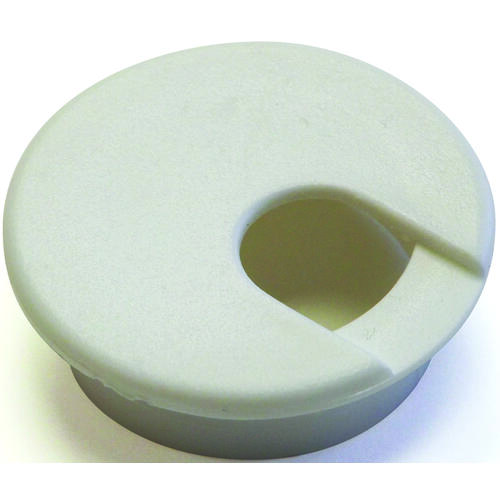 Jandorf 61624 Desk Grommet, 2 in Dia Cable, Polystyrene, Pure White