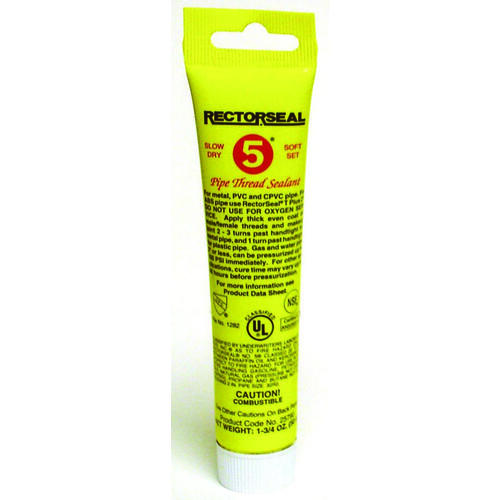 RectorSeal 25790 Thread Sealant, 1.75 oz Tube, Paste, Yellow