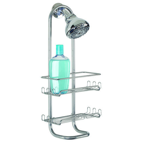 Classico Series Shower Caddy, 2-Shelf, Steel, 4-1/2 in OAW, 21 in OAH, 12 in OAD