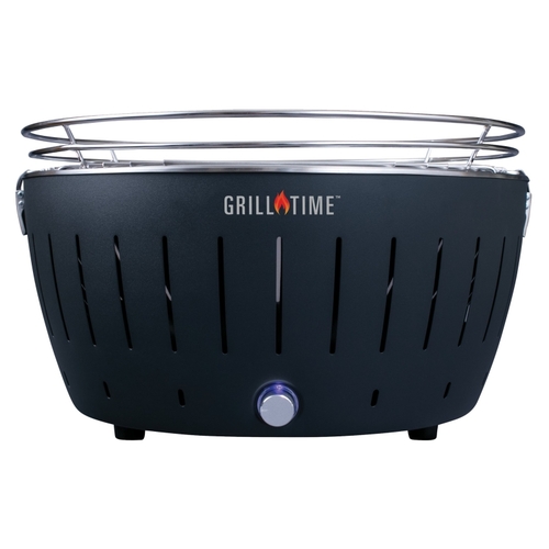 Grill Time UPG-G-18 TAILGATER GTX Charcoal Grill, Anthracite Gray, Stainless Steel Body