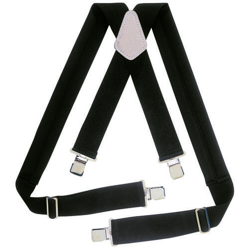 Tool Works Series Work Suspender, Elastic, Black