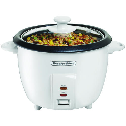 Proctor Silex 37533PS 37533 Rice Cooker, 10 Cups Capacity, White