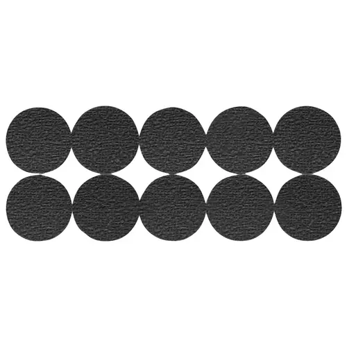 Shepherd Hardware 3601 Anti-Skid Pad, 3/4 in Dia, Round Black - pack of 20