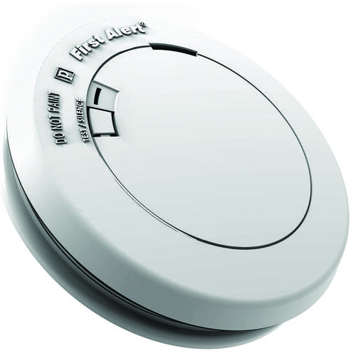 First Alert 1039852 1039852 Smoke Alarm, 3 V, Photoelectric Sensor, 85 dB, Alarm: Audible Beep, Ceiling, Wall Mounting