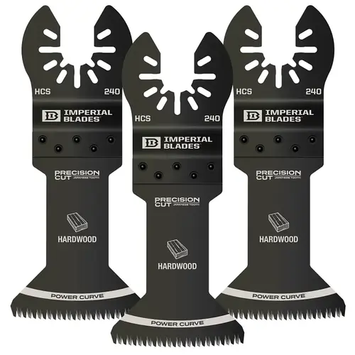 ONE FIT Power Curve Blade, 1-3/4 in, High Carbon Steel Black - pack of 3