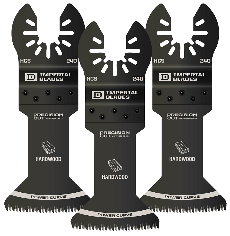 Imperial Blades IBOA240-3 ONE FIT Power Curve Blade, 1-3/4 in, High Carbon Steel Black - pack of 3