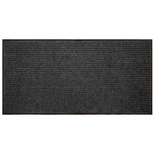 MT2000104 Utility Mat, 36 in L, 24 in W, Polypropylene Surface, Charcoal