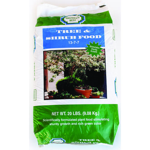 Arizona's Best AZB10081 Tree and Shrub Food, 20 lb, Solid, 1377 NPK