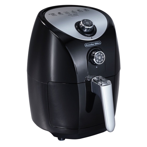 Proctor Silex 35055 Air Fryer, 1.6 qt Capacity, 900 W, Black