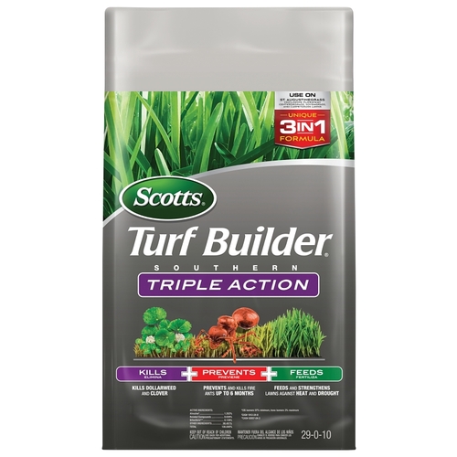 Scotts 26007b Turf Builder Southern Triple Action Fertilizer Bag Granular 29 0 10 N P K Ratio