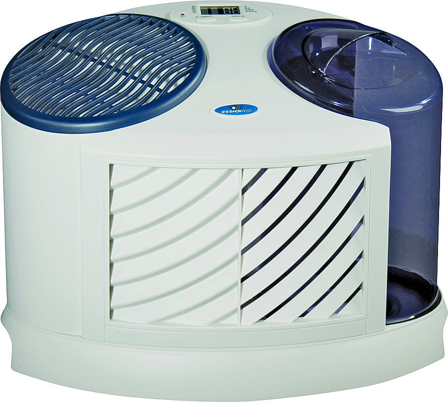 AIRCARE 7D6 100 Evaporative Humidifier, 120 V, 4-Speed, 1000 sq-ft Coverage Area, 2 gal Tank, Digital Control Blue/White