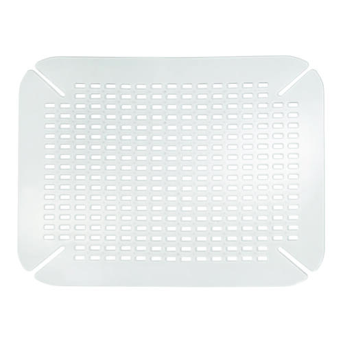 Sink Saver, 13.97 in L, 15.94 in W, PVC, Clear - pack of 6