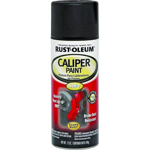 Automotive Caliper Spray Paint, Black, 12 oz Aerosol Can