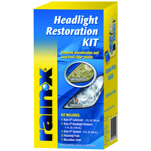 Rain-X 800001809 Headlight Restoration Kit, Liquid, Alcohol