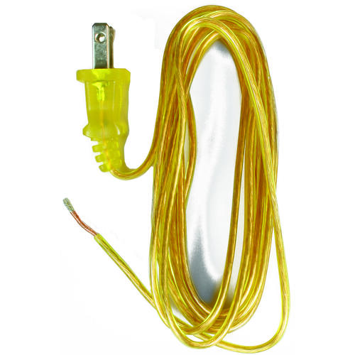 Lamp Cord with Polarized Plug Gold