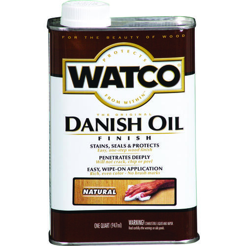 Danish Oil Transparent Natural Oil-Based 1 qt Natural - pack of 6