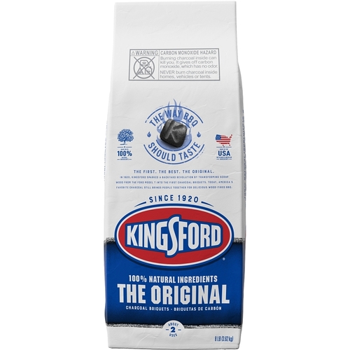 KINGSFORD 32114 32114 Original Charcoal Briquettes, Charcoal, 8 lb Bag