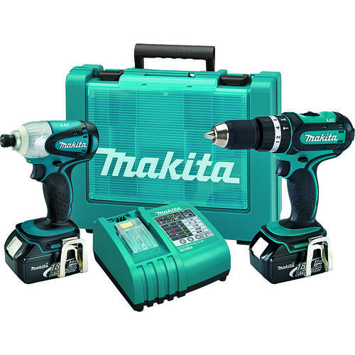 Makita XT261M/XT211MB Combination Kit, Battery Included, 18 V, 2-Tool, Lithium-Ion Battery