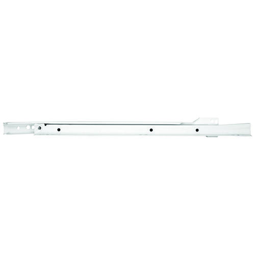 1805H WH 500 Drawer Slide, 75 lb, 500 mm L Rail, 12.5 mm W Rail Pair White