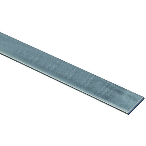 4015BC 1" x 48" Solid Flat - 12 Gauge Galvanized Finish