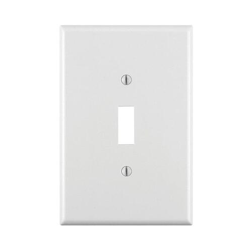 88101 Wallplate, 3-1/2 in L, 5-1/4 in W, 1 -Gang, Thermoset Plastic, White, Smooth - pack of 25