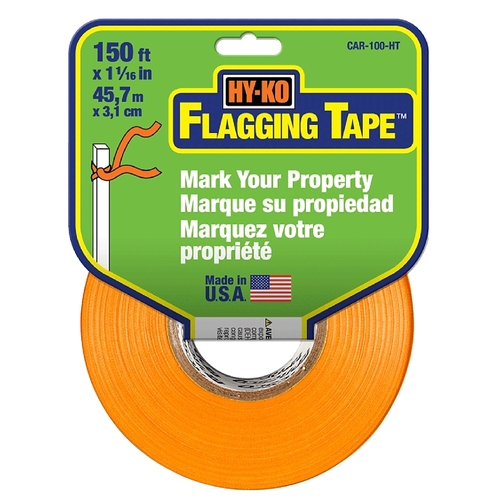 Flagging Tape 150 ft. L X 1.0625" W Plastic Orange Orange - pack of 3