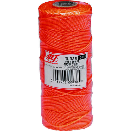 Mason Line, 500 ft L Line, Fluorescent Orange Line