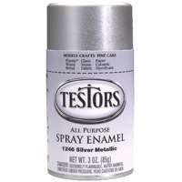 Testors 1246T Craft Paint, Metallic, Silver, 3 oz, Bottle