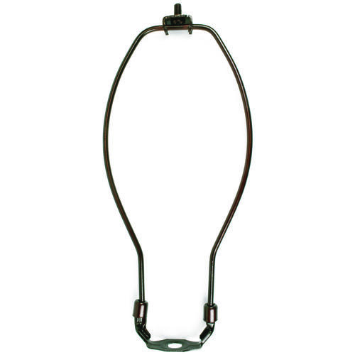 Lamp Harp, 10 in L, Antique Bronze Fixture