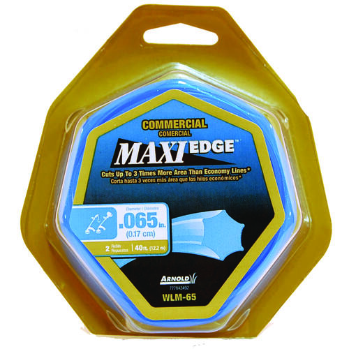 Maxi Edge Trimmer Line, 0.065 in Dia, 40 ft L, Polymer, Blue