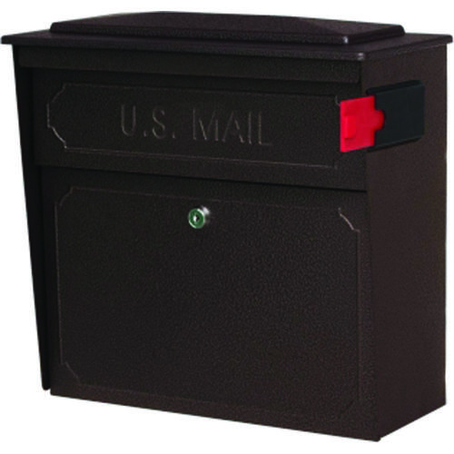 Mailbox, Steel, Bronze, 15-3/4 in W, 7-1/2 in D, 16 in H