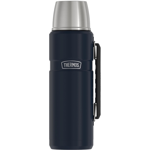 Stainless King Beverage Bottle, 40 oz Capacity, Stainless Steel, Midnight Blue