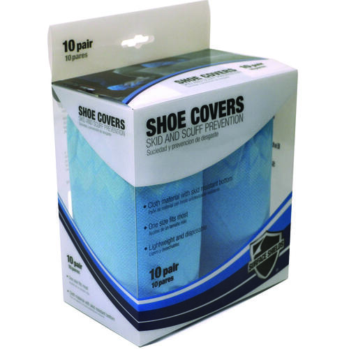 Surface Shields SC3001PB Protection Shoe Cover, Universal, Cloth, Blue, Elastic Closure - pack of 10