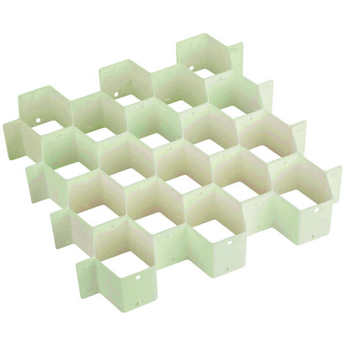 Honey-Can-Do SFT-01625 Drawer Organizer, 32-Compartment, Plastic, White