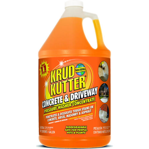 Krud Kutter DG014XCP4 Driveway Cleaner, Liquid, Solvent, 1 gal Bottle