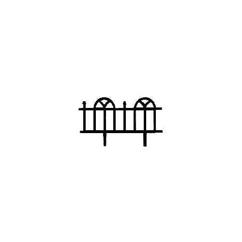 Landscape Border, 24 in L, 10-1/4 in H, Wrought Iron, Black - pack of 24