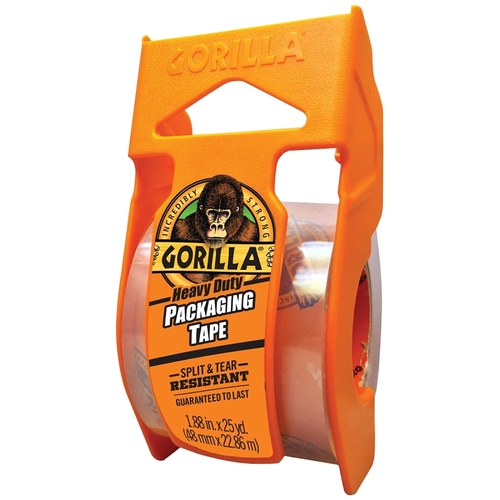 Gorilla 6034002 Packaging Tape, 25 yd L, 1.88 in W, Clear